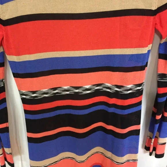 Trina Turk Multicolor Striped Long Sleeve Dress - Picture 15 of 16